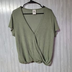 We the Free Womens Olive Green Hoffman Boho Blouse Size S